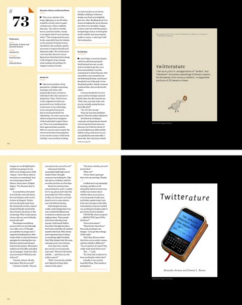 Penguin 75 Twitterature spread