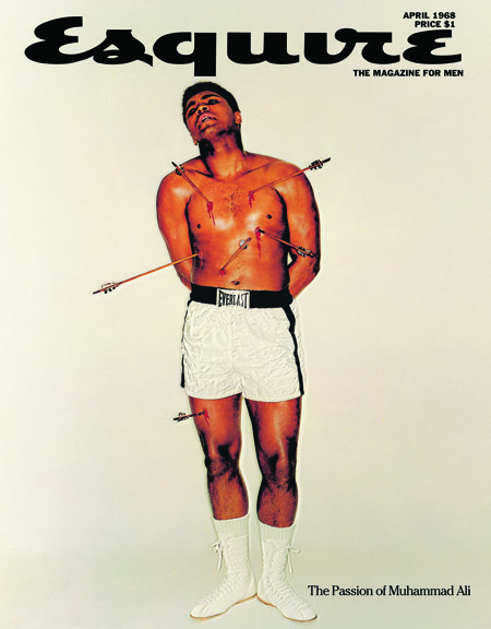 George Lois Esquire: Ali as St Sebastian